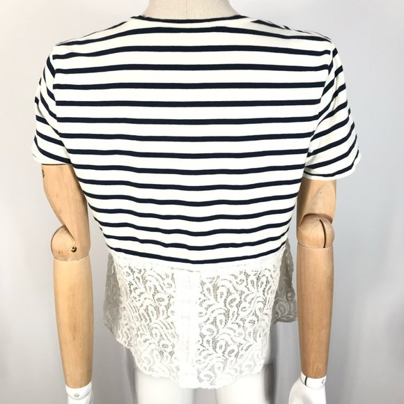Rachel Roy lace striped top - Picture 5 of 9
